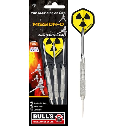 BULL'S Mission Steel Dart, Silber, 22g von Bull's