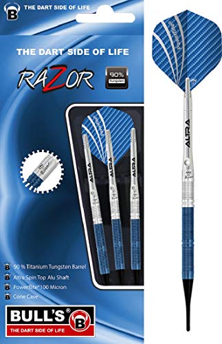 BULL'S Razor R1 Soft Dart, Silber/Blau, 18g BULL'S Razor R1 Soft Dart, Silber/Blau, 18g von Bull's