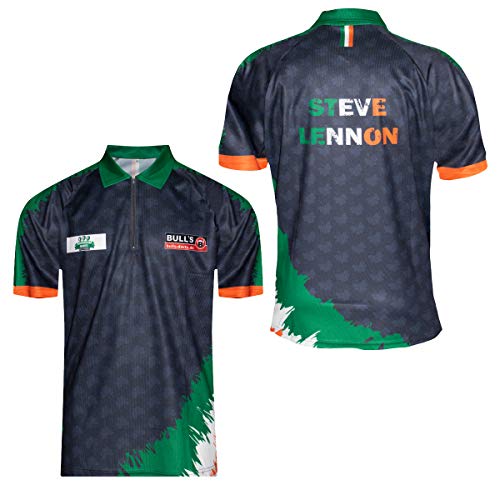 BULL'S Steve Lennon Replica Dart-Shirt, Sublimation Dartshirt, atmungsaktiv, M von Bull's