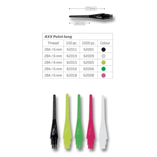 Bull's AXX Point Lang Soft Tips, Dart Spitzen 6 mm, Farbe:gelb Bull's AXX Point Lang Soft Tips, Dart Spitzen 6 mm, Farbe:gelb von Bull's