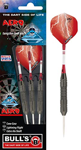 Bull's Aero Steel Dart, Schwarz, 22g von Bull's