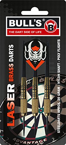 Bull's Erwachsene 10999 Bulls 3 Steeldart Laser Brass Darts 20, M von Bull's