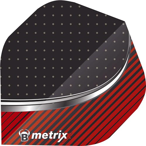 BULL'S Metrixx Flights A-Standard, schwarz/rot von Bull's
