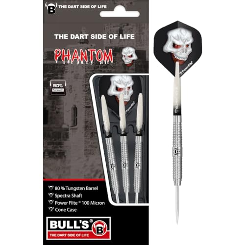 Bull's Phantom Pt3 Steel Dart, Silber, 21g von Bull's