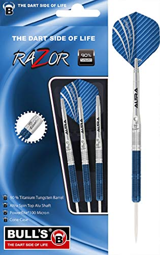 BULL'S R1 Steel Dart, Silber/Blau, 21g BULL'S R1 Steel Dart, Silber/Blau, 21g von Bull's