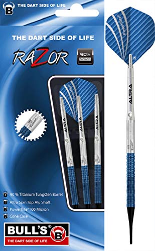 Bull's Unisex BULL S Razor R3 Soft Dart, Silber / Blau, 18g EU Bull's Unisex BULL S Razor R3 Soft Dart, Silber / Blau, 18g EU von Bull's