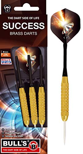 Bull's Unisex Bulls 3 Steeldarts Success Brass 21g, Schwarz, 21g EU von Bull's