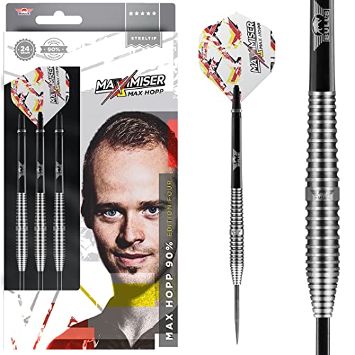 BULL'S Max HOPP Edition 4 90% Tungsten Steel Tip Darts - 22g Professional Darts Set BULL'S Max HOPP Edition 4 90% Tungsten Steel Tip Darts - 22g Professional Darts Set von BULL'S