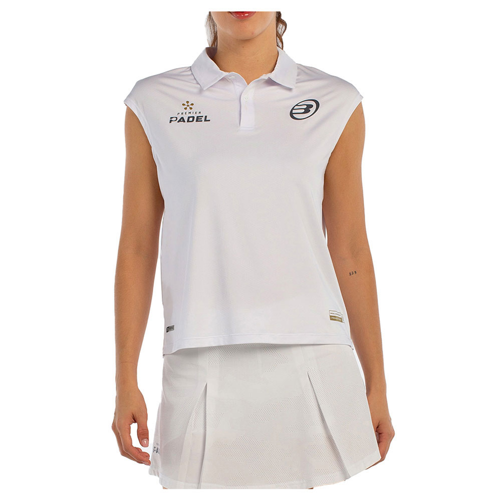 Bullpadel Acido Short Sleeve Polo Weiß S Frau von Bullpadel