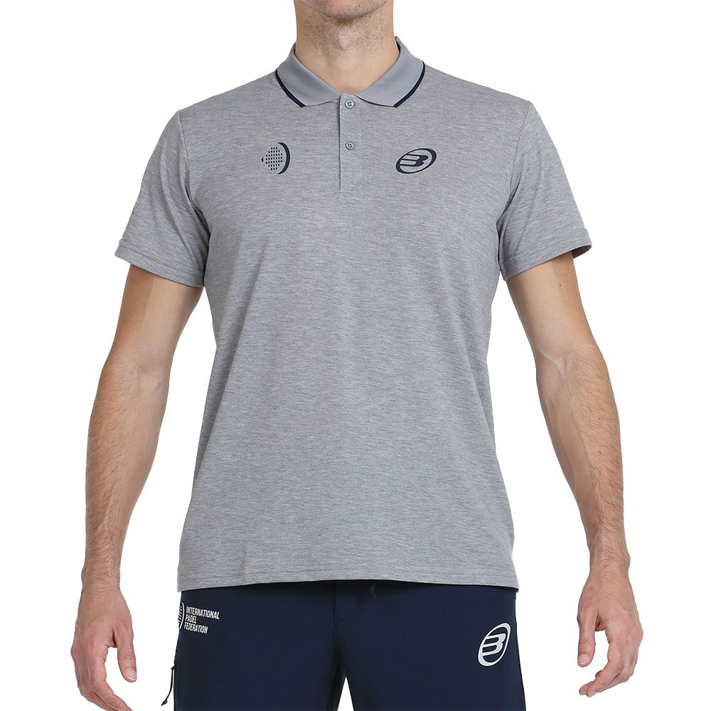 Bullpadel Cente Short Sleeve Polo Grau S Mann von Bullpadel