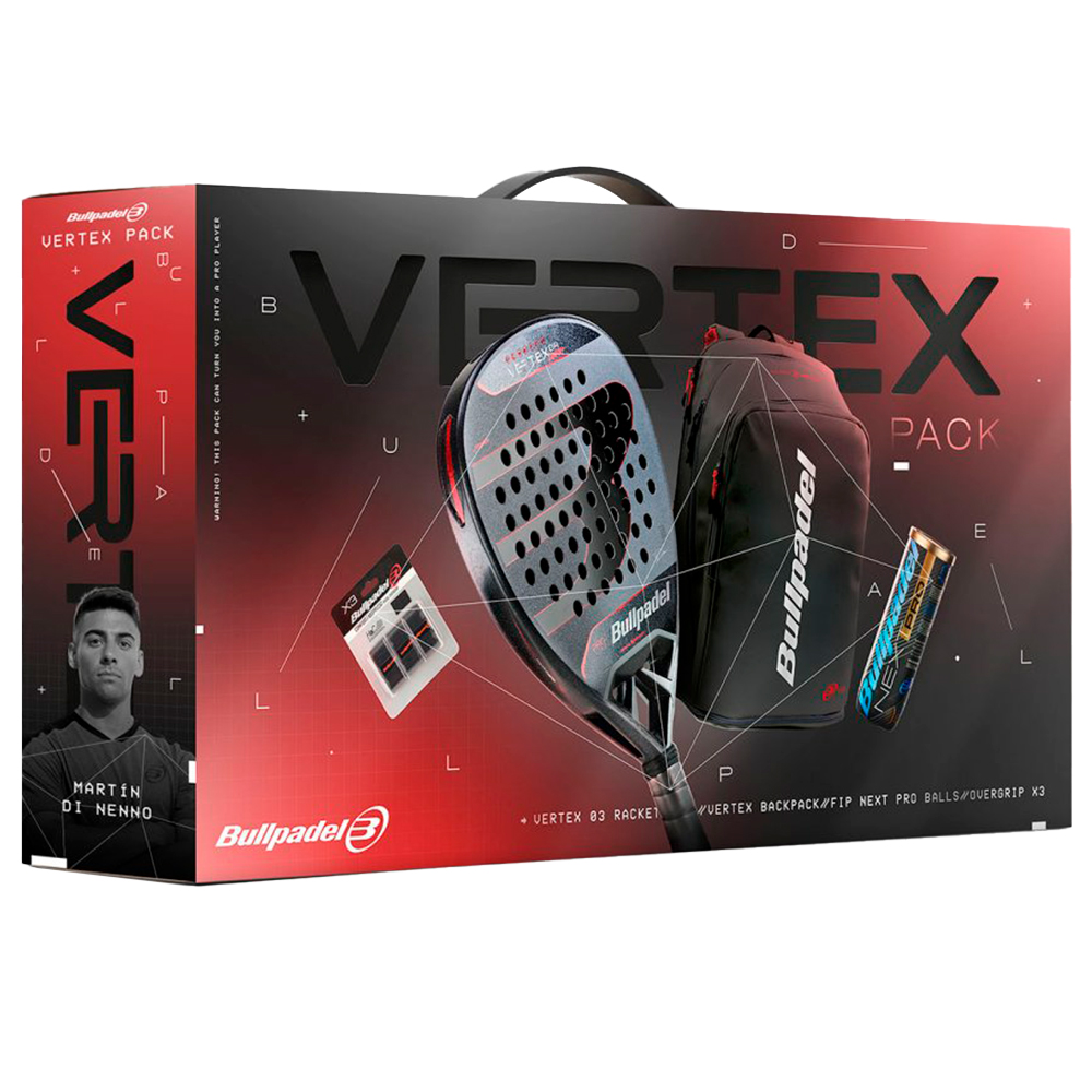 Bullpadel Vertex 04 Pack Padel Racket Rot Bullpadel Vertex 04 Pack Padel Racket Rot von Bullpadel