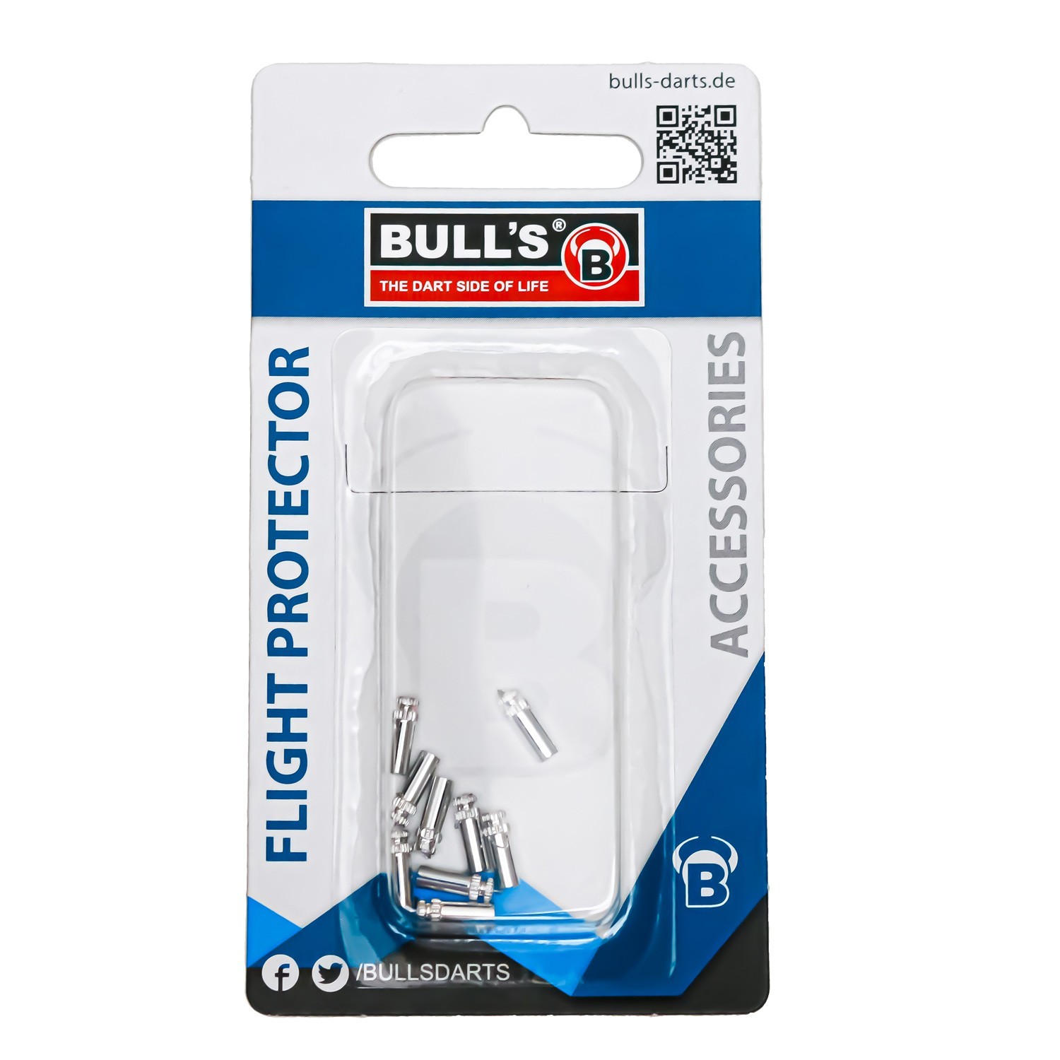 Bull's Flightschoner Aluminium, silber, 9-er Pack von Bulls Deutschland