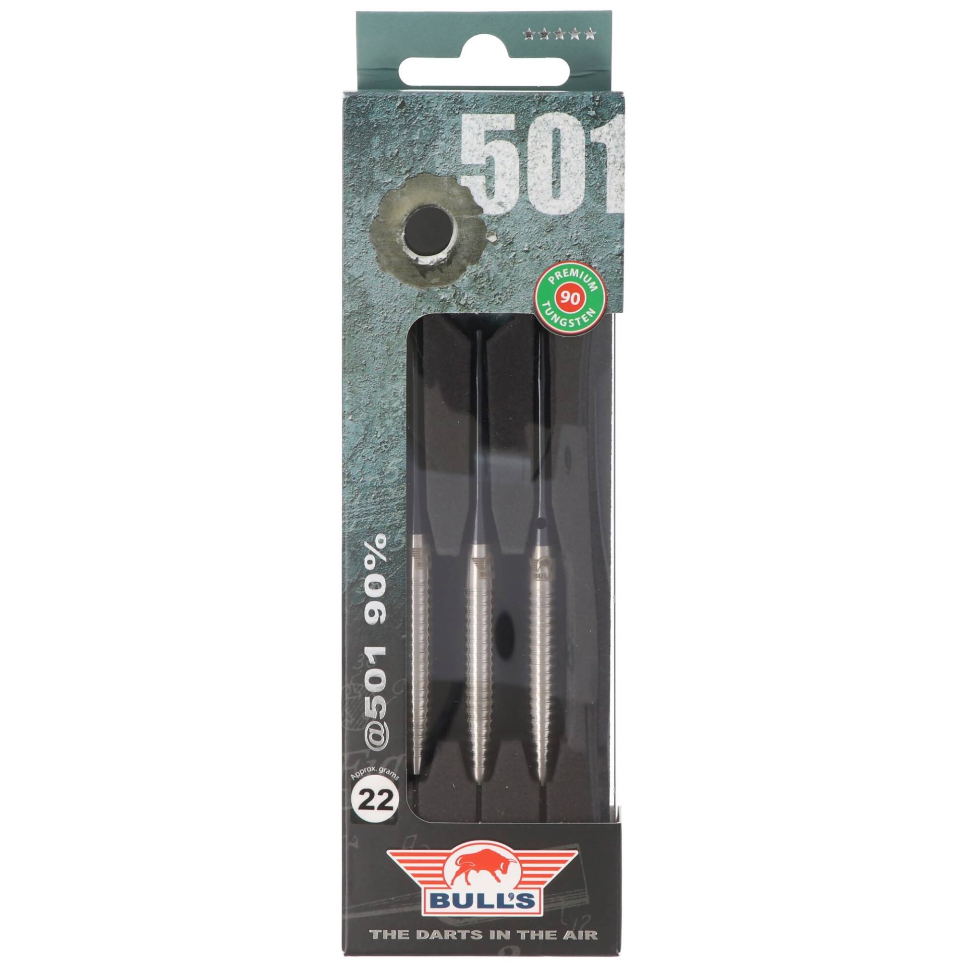 Bull's @501, Steeldart, Black, 90% Tungsten, 22 Gramm Bull's @501, Steeldart, Black, 90% Tungsten, 22 Gramm von Bulls Holland
