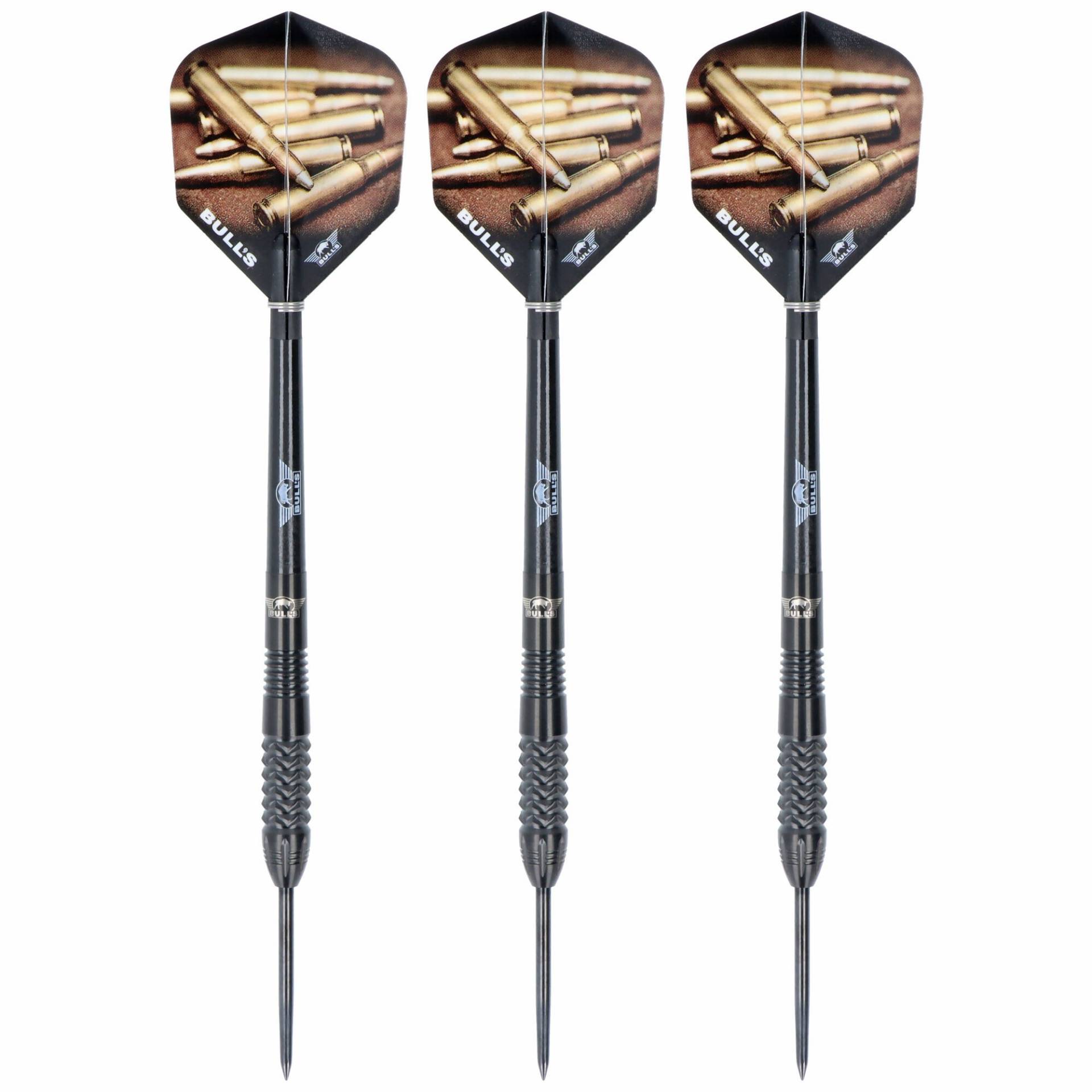 Bulls Caliber Black Edition Steeldarts, 90% Tungsten, 22 Gramm Bulls Caliber Black Edition Steeldarts, 90% Tungsten, 22 Gramm von Bulls Holland