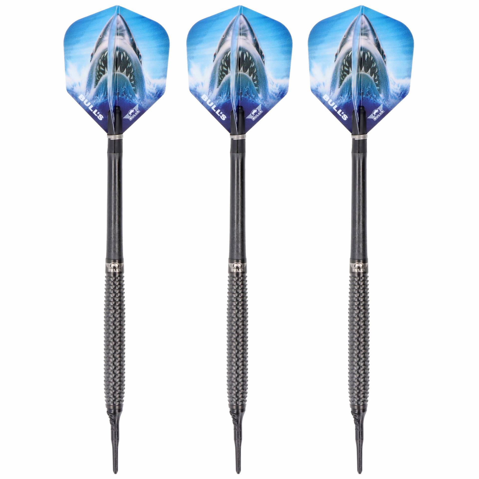 Bulls Shark Pro Softdart, Black Edition, 90% Tungsten, 20 Gramm Bulls Shark Pro Softdart, Black Edition, 90% Tungsten, 20 Gramm von Bulls Holland
