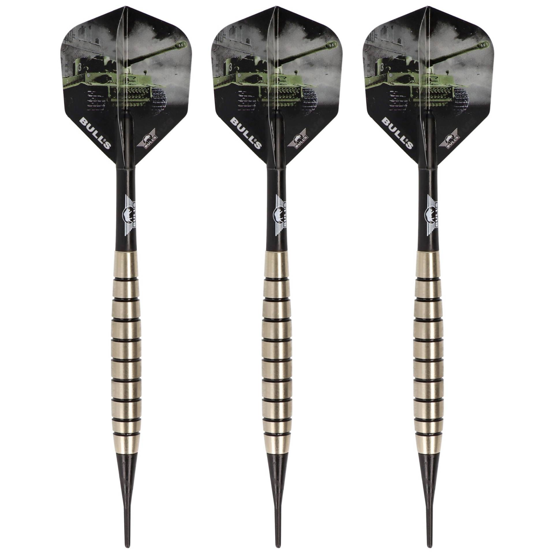 Softdart Komplett-Darts 18 Gramm mit Panzer Flights Softdart Komplett-Darts 18 Gramm mit Panzer Flights von Bulls Holland