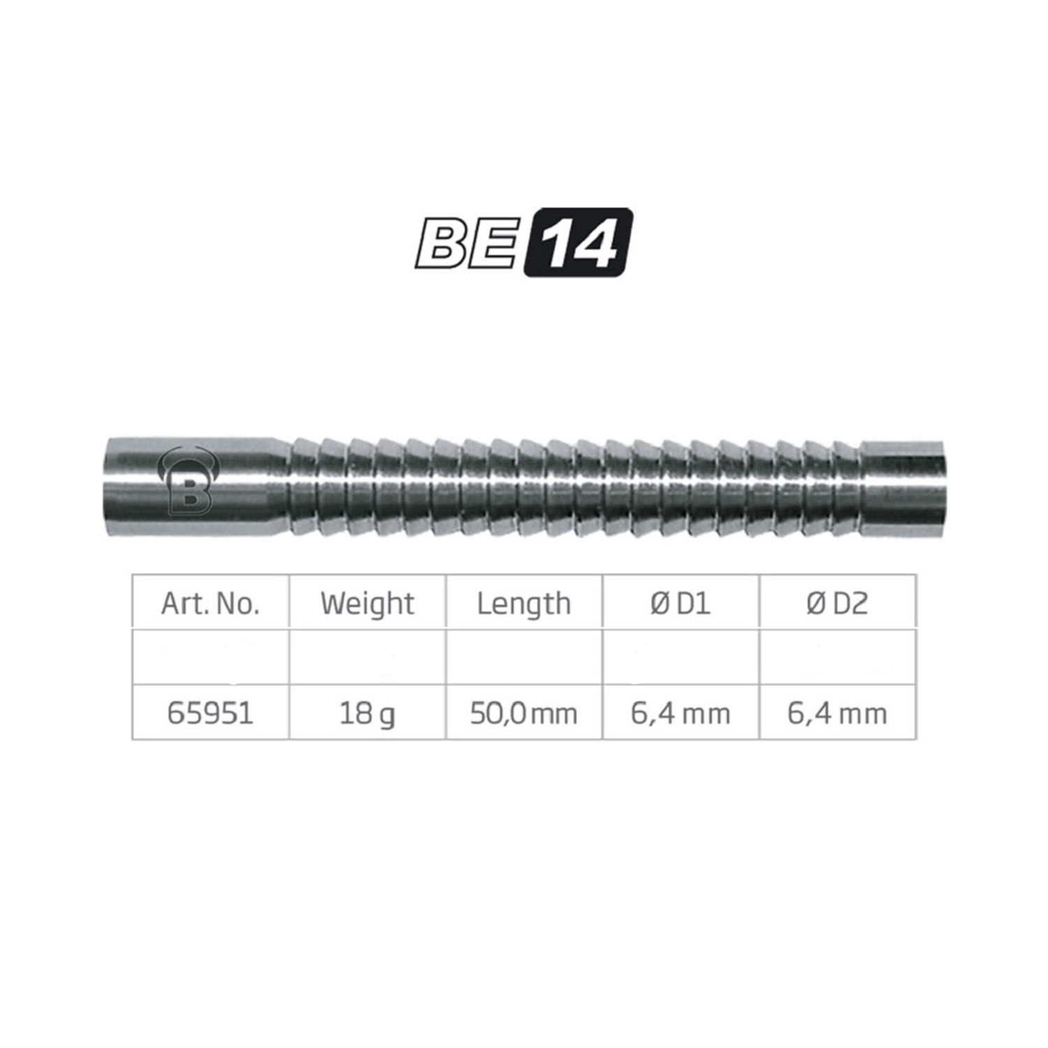 BULL'S BE-14 Soft Dart Barrel 18g von Bulls