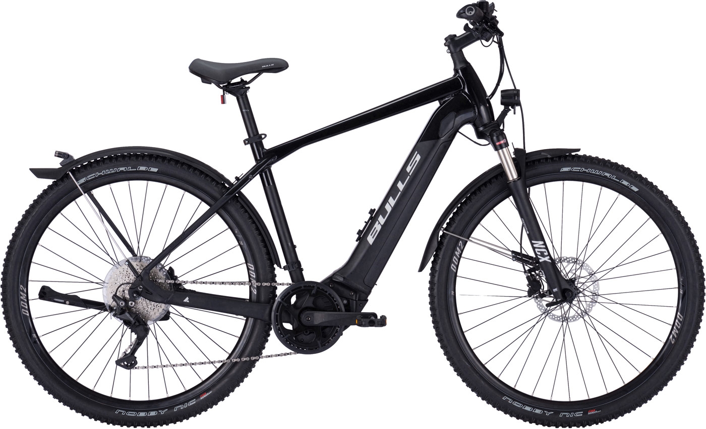 Herren e-Bike  Bulls Cross Rider EVO 1 Herren schwarz (Akkukapazität: Bosch 400 Wh / Rahmenhöhe Bulls 28": 50 cm | Körpergr. 160 - 170 cm) von Bulls