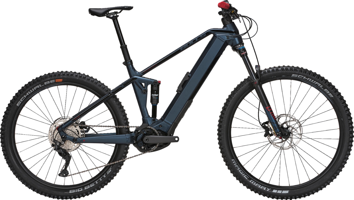 E-Bikes  Bulls Sonic EVO AM 1 750 blau . 2024 (Rahmenhöhe Sport: 47 cm | 180 - 189 cm (Bulls) / Akkukapazität: 625Wh smart) von Bulls