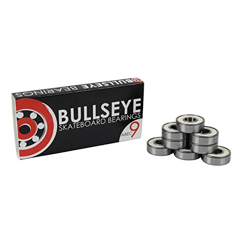 Bullseye Unisex-Erwachsene Lager, ABEC 9 (weiß), Standard 8mm Bearings von Bullseye