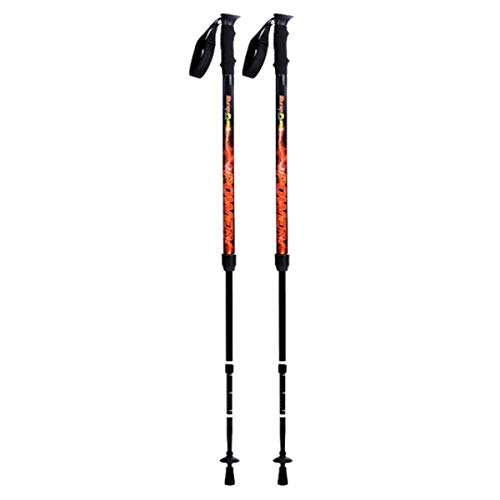 BungyPump Power - Multifunktionale Walking Stöcke mit integriertem 10 kg Widerstand - Power Training, geeignet für Athleten (Handball, Hockey, Fußball, Ski uvm.), Nordic Walking, Fitness - Schwarz-Rot von BungyPump