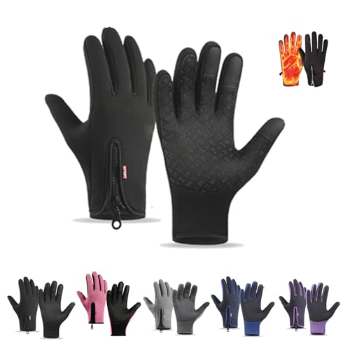 Ccsales Winter Gloves Touch Screen, Awesome Choice Winter Gloves, Ccsales Gloves Waterproof, Ccsales Thermal Gloves (Black,l) von Bupmnd