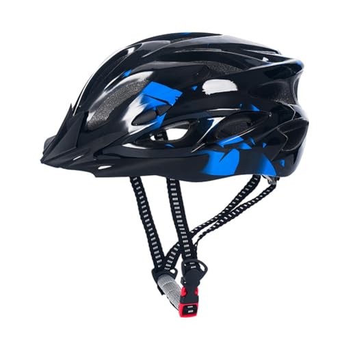 Bureau Fahrradhelm für Erwachsene, Leichtes Microshell, Herren und Damen, Passformanpassung, Empfohlene Passform 57-63 cm, für Radfahren, Blau von Bureau