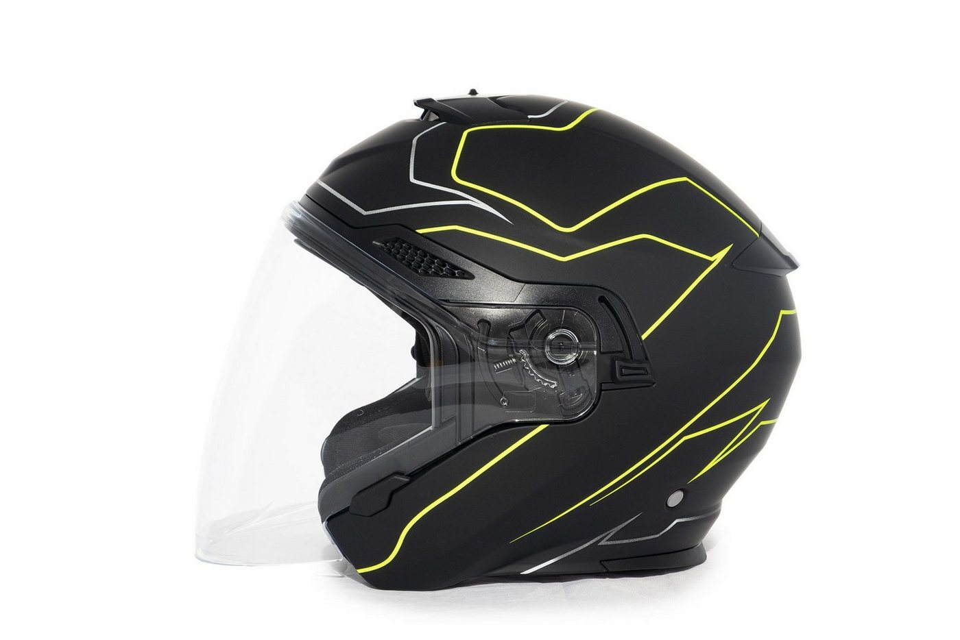Burnout Motorradhelm Jethelm Sport Schwarz/Gelb Burnout Motorradhelm Jethelm Sport Schwarz/Gelb von Burnout