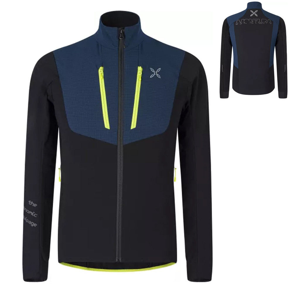Montura - Air Pro Tech Jacket Outdoorjacke Sportjacke, schwarz blau von Burton, Gonso, Völkl, ...