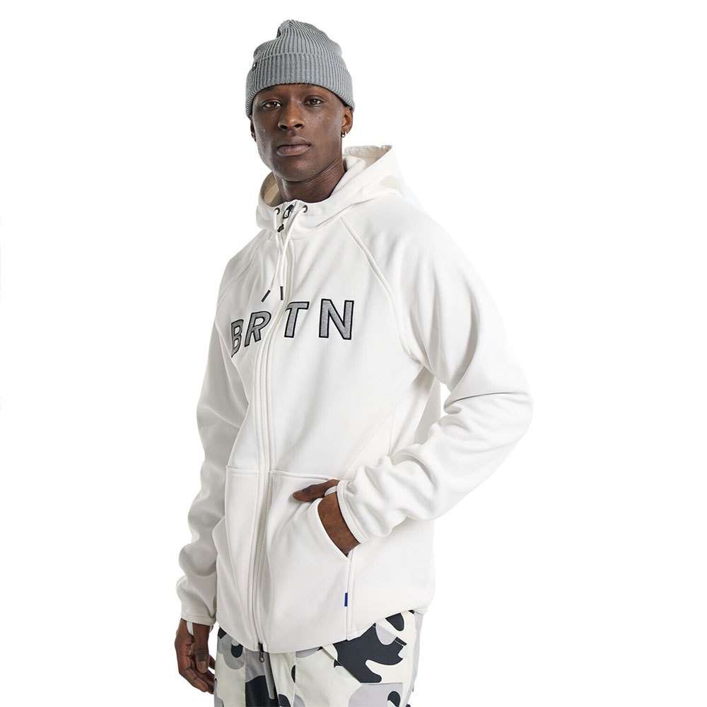 Burton Crown Weatherproof Full Zip Sweatshirt Weiß S Mann von Burton