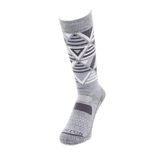 Burton Damen Performance Midweight Snowboard Socken, Gray Heather, ML Burton Damen Performance Midweight Snowboard Socken, Gray Heather, ML von Burton