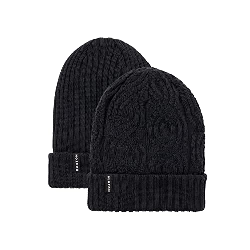 Burton Damen Recycled Reversible Beanie-Mütze, True Black, 1SZ Burton Damen Recycled Reversible Beanie-Mütze, True Black, 1SZ von Burton