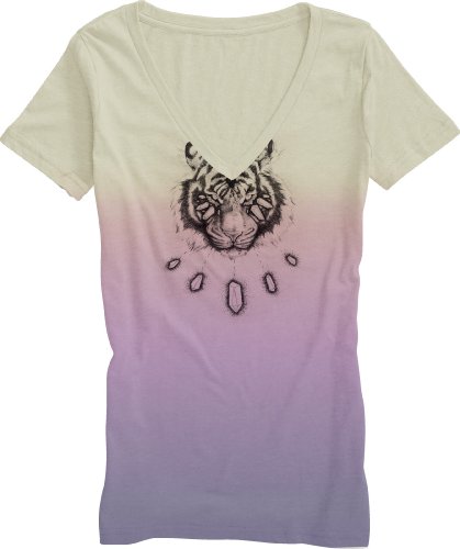 Burton Damen T-Shirt Tiger V Neck Recycled, Vanilla/Lilac, S, 13905100143 von Burton