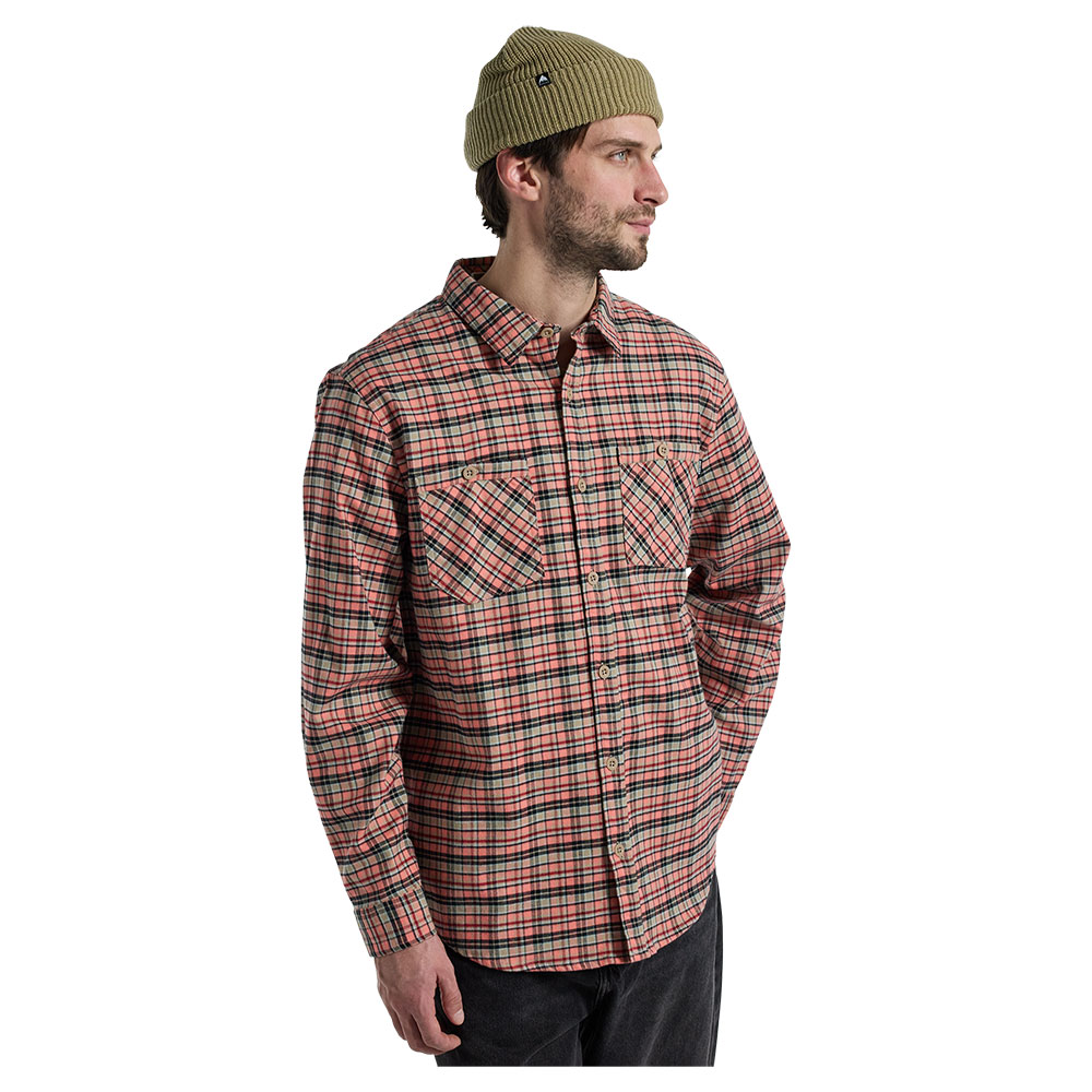 Burton Favorite Flannel Long Sleeve Shirt Rosa 2XL Mann von Burton