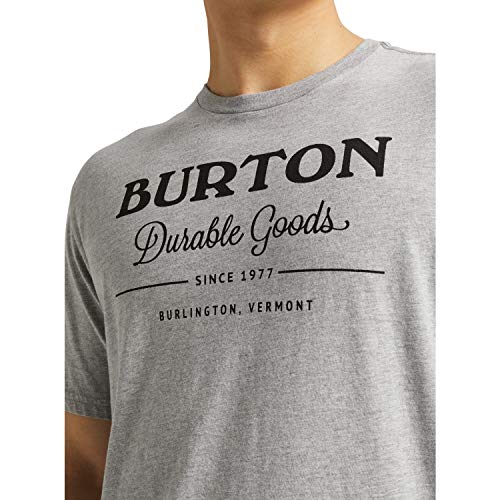 Burton Herren Durable Goods T-Shirt, Gray Heather, XS Burton Herren Durable Goods T-Shirt, Gray Heather, XS von Burton