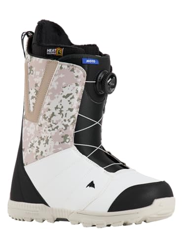 Burton Herren Moto BOA Snowboardstiefel, Schwarz/Weiß/Snowfall Camo, 40.5 von Burton