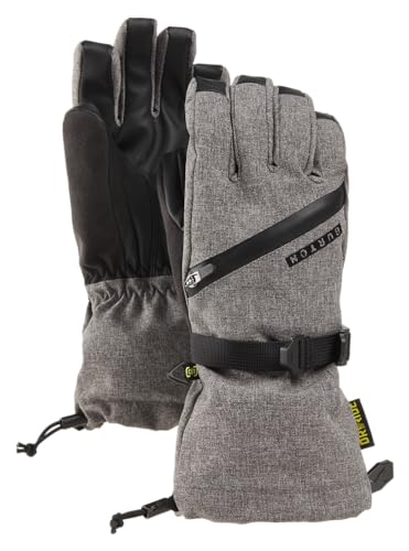 Burton Kids' Vent Snowboard- und Ski-Handschuhe, wasserdicht, Grau meliert, Größe L von Burton