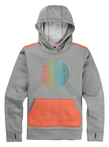 Burton Mädchen Oak Fleece Pullover, Gray Heather/Crabapple Heather, XS Burton Mädchen Oak Fleece Pullover, Gray Heather/Crabapple Heather, XS von Burton