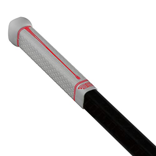 Buttendz Flux Z Hockeyschläger-Ersatzgriff, wiederverwendbares Design, großer Knauf, Spielergriff für maximale Kraft, Genauigkeit und Schlägerkontrolle, passend für alle Schlägergrößen (weiß/roter Buttendz Flux Z Hockeyschläger-Ersatzgriff, wiederverwendbares Design, großer Knauf, Spielergriff für maximale Kraft, Genauigkeit und Schlägerkontrolle, passend für alle Schlägergrößen (weiß/roter von Buttendz
