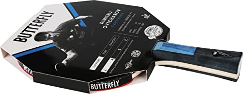 Butterfly Dimitrij Ovtcharov Sapphire Tischtennisschläger | Eva-Technologie | ITTF zertifizierter Addoy Belag 1,5mm Schwamm | für technische Spieler von Butterfly