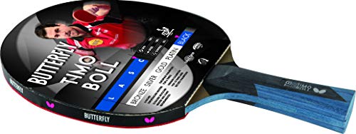 Butterfly Timo Boll Black Tischtennisschläger | Wettkampfschläger für technisch fortgeschrittene Spieler | ITTF zertifizierter Wakaba Belag | konkave Griffform Butterfly Timo Boll Black Tischtennisschläger | Wettkampfschläger für technisch fortgeschrittene Spieler | ITTF zertifizierter Wakaba Belag | konkave Griffform von Butterfly