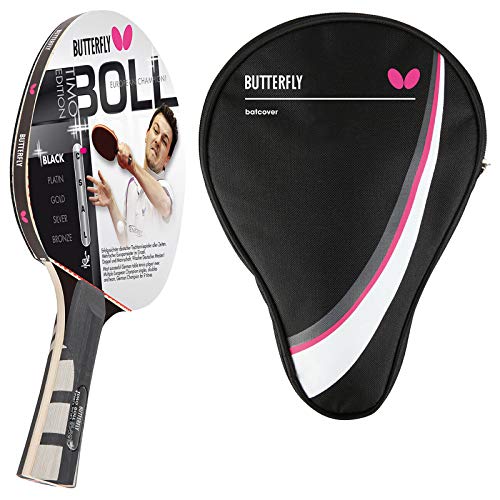 Butterfly® Timo Boll Black 85030 Tischtennisschläger | Tischtennis Racket Bat Profi Wettkampfschläger für technisch fortgeschrittene Spieler | ITTF zertifizierter Wakaba Belag | anatomische Griffform Butterfly® Timo Boll Black 85030 Tischtennisschläger | Tischtennis Racket Bat Profi Wettkampfschläger für technisch fortgeschrittene Spieler | ITTF zertifizierter Wakaba Belag | anatomische Griffform von Butterfly