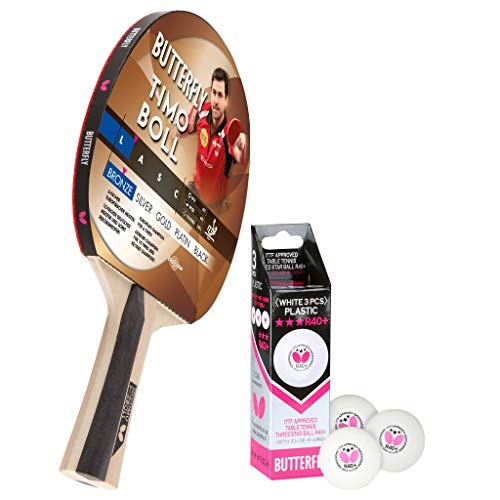 Butterfly® Timo Boll Bronze Tischtennisschläger | Tischtennis Racket Bat TT Hobbyschläger für ambitionierte Freizeitspieler | ITTF zertifizierter Addoy Belag | konkave Griffform | Holzfarbig Butterfly® Timo Boll Bronze Tischtennisschläger | Tischtennis Racket Bat TT Hobbyschläger für ambitionierte Freizeitspieler | ITTF zertifizierter Addoy Belag | konkave Griffform | Holzfarbig von Butterfly