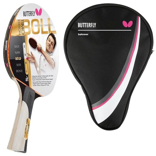 Butterfly® Timo Boll Gold 85020 Tischtennisschläger | Tischtennis Racket Bat TT Hobby & Freizeit | Trainingsschläger für geüpte Spieler | ITTF zertifizierter Pan Asia Belag | konkave Griffform Butterfly® Timo Boll Gold 85020 Tischtennisschläger | Tischtennis Racket Bat TT Hobby & Freizeit | Trainingsschläger für geüpte Spieler | ITTF zertifizierter Pan Asia Belag | konkave Griffform von Butterfly
