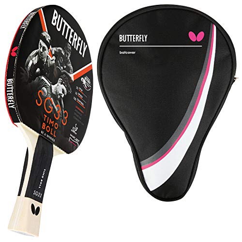Butterfly® Timo Boll SG33 Tischtennisschläger | Tischtennis Racket Hobby & Freizeit | ambitionierter Freizeitspieler | hochwertig | ITTF zertifizierter Addoy Belag | konkave Griffform mit smart.Grip Butterfly® Timo Boll SG33 Tischtennisschläger | Tischtennis Racket Hobby & Freizeit | ambitionierter Freizeitspieler | hochwertig | ITTF zertifizierter Addoy Belag | konkave Griffform mit smart.Grip von Butterfly