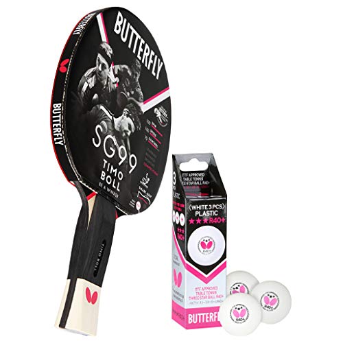 Butterfly® Timo Boll SG99 Tischtennisschläger | Tischtennis Racket Bat Profi & Wettkampf | taktisch routinierte Spieler | ITTF zertifizierter Wakaba Belag | anatomische Griffform mit smart.Grip Butterfly® Timo Boll SG99 Tischtennisschläger | Tischtennis Racket Bat Profi & Wettkampf | taktisch routinierte Spieler | ITTF zertifizierter Wakaba Belag | anatomische Griffform mit smart.Grip von Butterfly