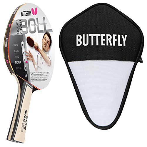 Butterfly® Timo Boll Silver 85015 Tischtennisschläger | Tischtennis Racket TT Bat Hobbyschläger für ambitionierte Freizeitspieler | hochwertig | ITTF zertifizierter Addoy Belag | anatomische Griffform Butterfly® Timo Boll Silver 85015 Tischtennisschläger | Tischtennis Racket TT Bat Hobbyschläger für ambitionierte Freizeitspieler | hochwertig | ITTF zertifizierter Addoy Belag | anatomische Griffform von Butterfly