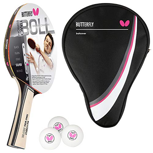 Butterfly Timo Boll Silver Tischtennisschläger + Tischtennishülle Drive Case + 3*** ITTF R40+ Tischtennisbälle | Tischtennisschlägerset | Tischtennis Hobby Set Butterfly Timo Boll Silver Tischtennisschläger + Tischtennishülle Drive Case + 3*** ITTF R40+ Tischtennisbälle | Tischtennisschlägerset | Tischtennis Hobby Set von Butterfly