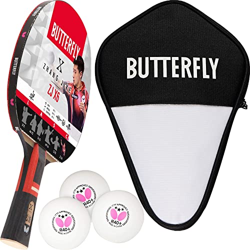 Butterfly Zhang Jike ZJX6 Tischtennisschläger + Tischtennishülle Cell Case I + 3*** ITTF R40+ Tischtennisbälle | Tischtennisschlägerset | Profi Set Butterfly Zhang Jike ZJX6 Tischtennisschläger + Tischtennishülle Cell Case I + 3*** ITTF R40+ Tischtennisbälle | Tischtennisschlägerset | Profi Set von Butterfly