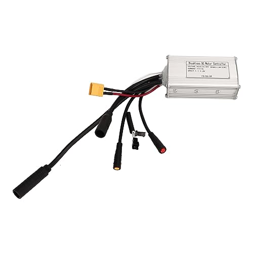 BuyWeek Elektrofahrrad Bürstenloser Motor Controller, 24V 36V 48V 250W 350W 17A Sinuswelle 3 Modus Brushless Motor Controller mit wasserdichte Anschluss für E-Bike, Elektroroller von BuyWeek